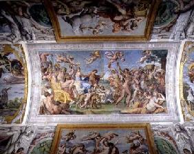 The 'Galleria di Carracci' (Carracci Hall) detail of the Triumph of Bacchus and Ariadne 1597-1604