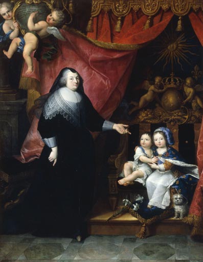 Ludwig XIV., Bruder u. Gouvernante von Anonym, Haarlem