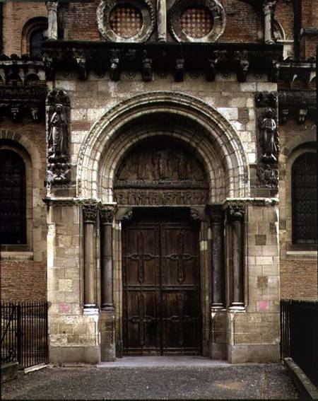 Porte Miegeville, south portal von Anonym Romanisch