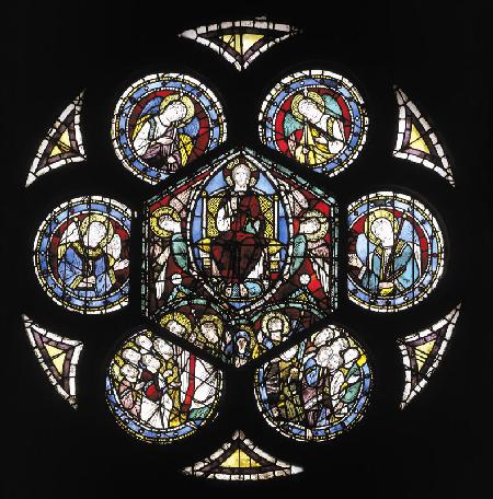 Assisi, Glasfenster, Christi Himmelfahrt 1275
