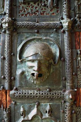 Gargoyle panel from the left door of the portal 12th centu