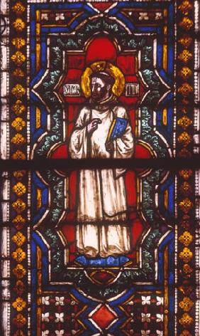 Assisi, Glasfenster, Hl.Martin v.Frinj. 1315