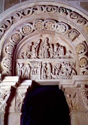 The Childhood of Christ, Tympanum of Right Portal,from the Nave c.1125