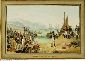 Die Landung Napoleon Bonapartes in Antibes. 1815