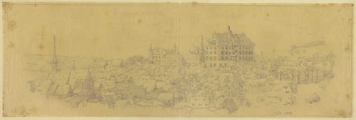 Altes Städtchen im Jahr 1581 von Anonym
