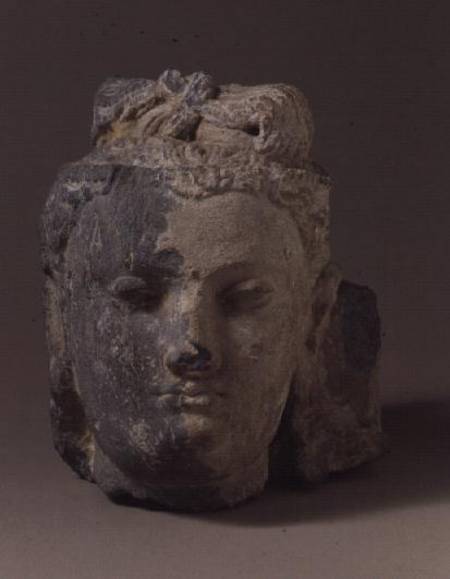 1952 1 B 47 Head of a bodhisattvaIndian von Anonymous