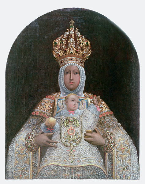 Madonna and Child, School of Cusco von Anonymous