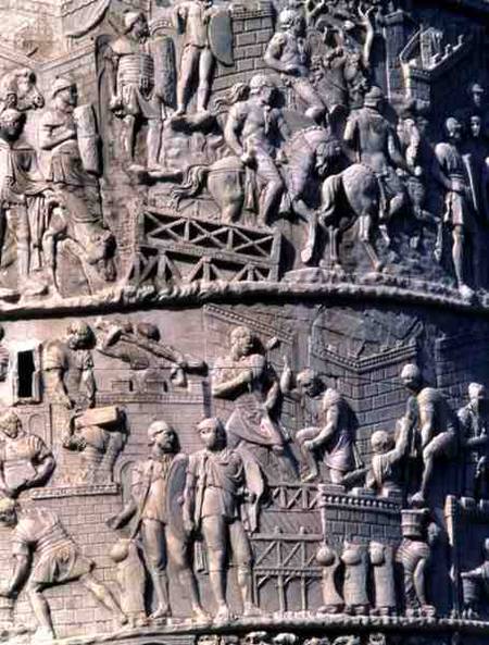 The Construction of a Roman Campfrom Trajan's Column von Anonymous