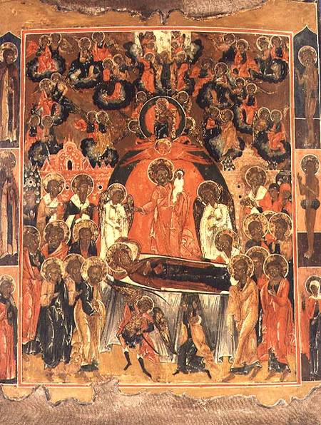 The Dormition and Assumption of the Mother of GodRussian icon from Moscow von Anonymous