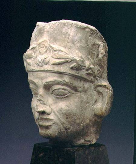 Funerary headwearing a polos head-dress von Anonymous