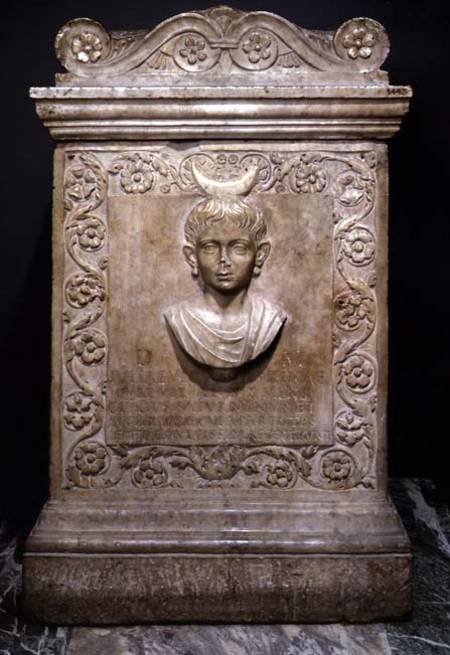 Funerary stele of a ten year old girl called Julia Victorina Roman von Anonymous