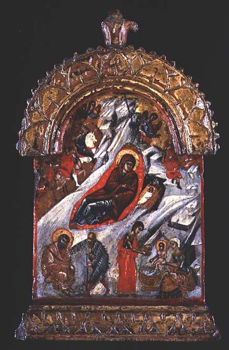 Greek icon of the Nativity von Anonymous
