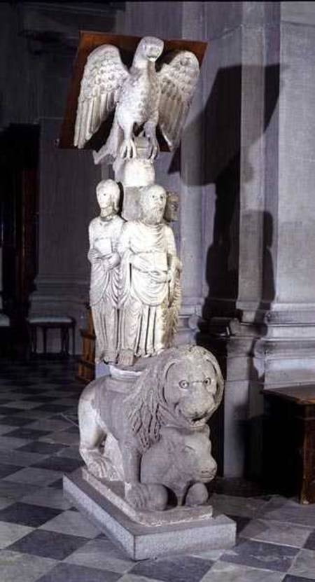 Lectern carrying the symbols of the four Evangelists von Anonymous