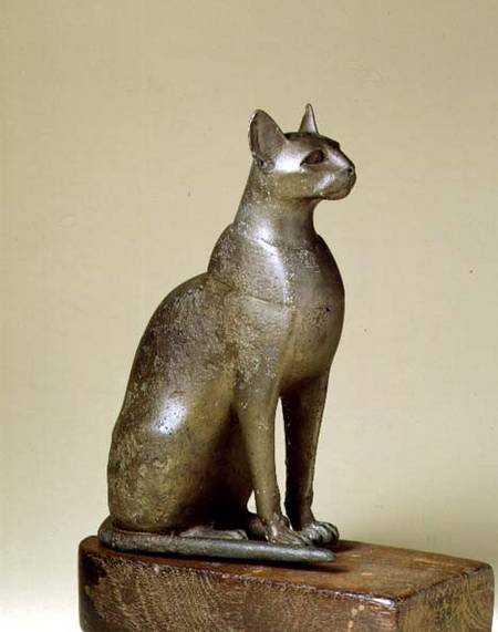 N389 Figure of a cat, representing the goddess Bastet,Egyptian von Anonymous