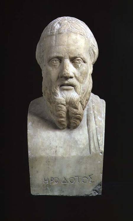 Portrait bust of Herodotus (c.485-425 BC) von Anonymous