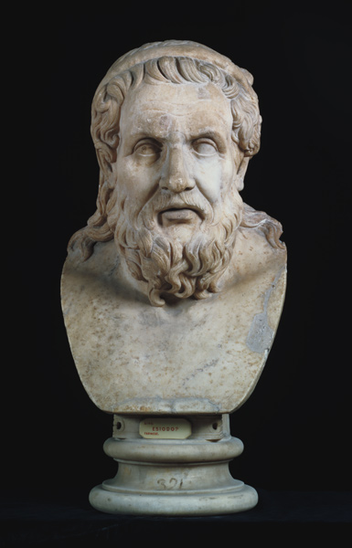 Portrait bust possibly of either Hesiod (8th century BC) or Homer (8th century BC) von Anonymous