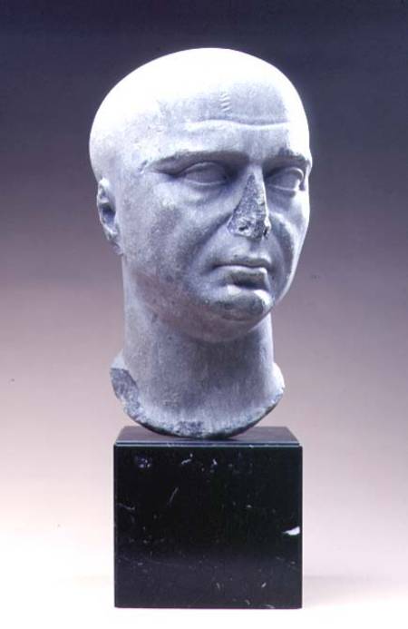 Portrait head of a priest of Isis with shaven headRoman von Anonymous