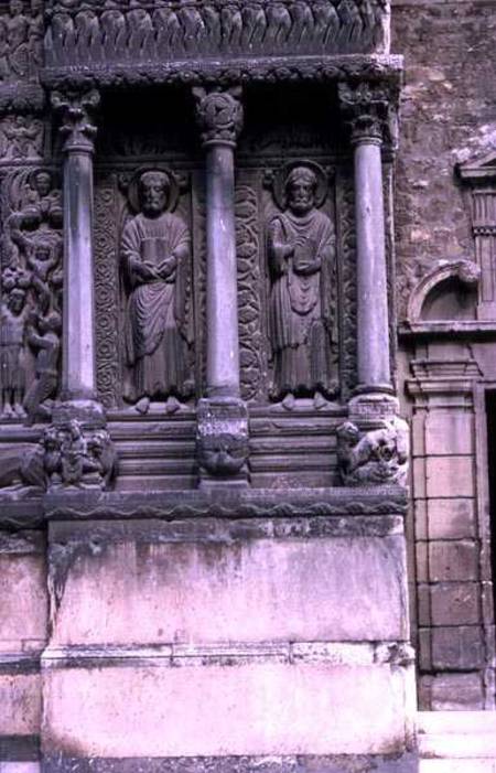 Relief sculpture from the facade of St. Trophime von Anonymous