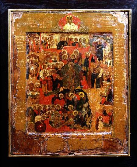 The Resurrection and Descent into Hell (Anastasis) Russian icon von Anonymous
