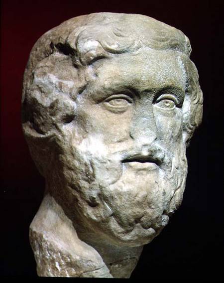 Roman marble head of a bearded man von Anonymous