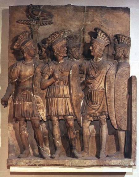 Soldiers of the Praetorian Guard, relief,Roman von Anonymous