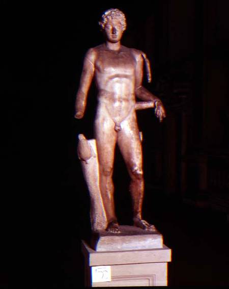 Statue of a youth with the attributes of Mercury Roman von Anonymous