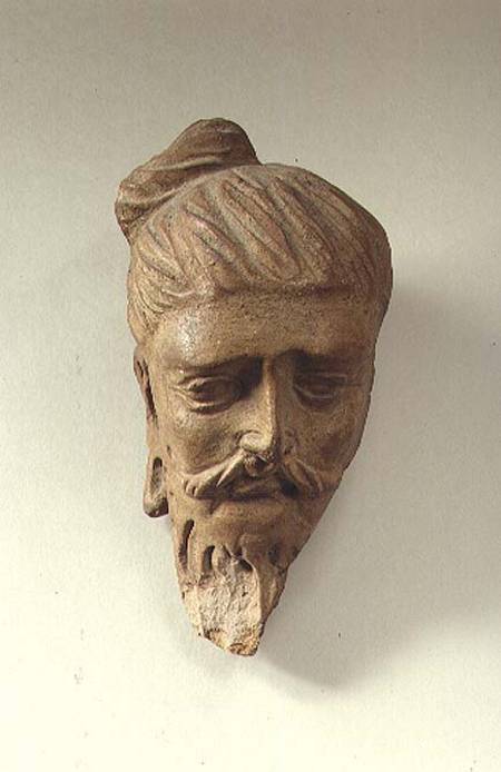 Terracotta head of a sageKashmir von Anonymous