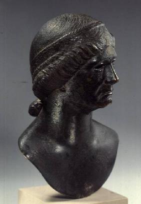 Bronze head of a woman, sometimes identified as Marciana,Roman 1st quarte