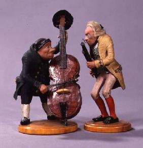 Caricature figurines of musiciansmade in Nuremberg 1836