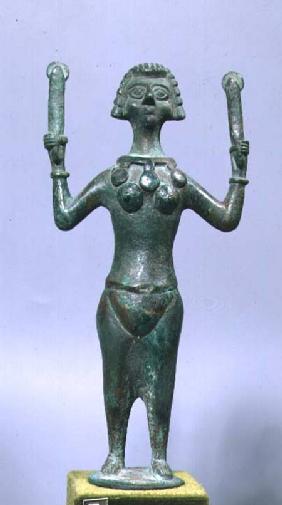 Coptic statue of a Dancer with SnakesEgyptian 4th-12th c