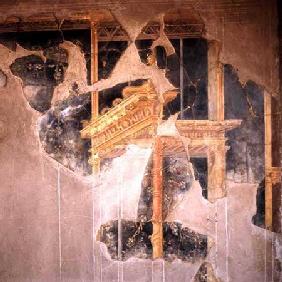 Fresco from a house damaged in AD 79 1st centur