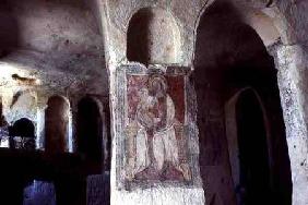 Interior showing a Wall Painting 13th centu