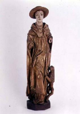 St. Jerome: wooden sculpture from Kassa c.1450