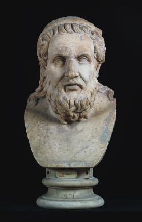 Portrait bust possibly of either Hesiod (8th century BC) or Homer (8th century B