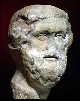 Roman marble head of a bearded man 2nd centur