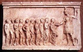 Votive relief honouring the goddess BendisGreek 350BC