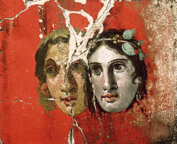 Wall painting of a couplePompeii von Anonymous