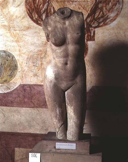 Torso of Aphrodite, Roman copy of the Greek original by Praxiteles von Anonymus