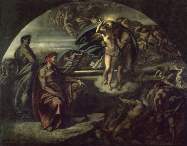 Dante und Vergil i.d.Unterwelt von Anselm Feuerbach