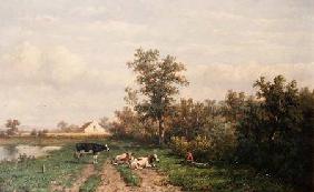 Dutch landscape (panel)