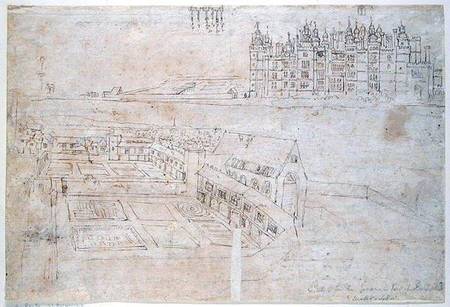 Privy Gardens, Richmond Palace, from 'The Panorama of London' von Anthonis van den Wyngaerde