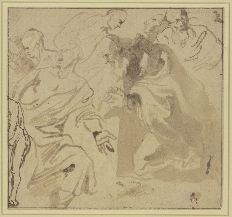 Studienblatt: Sieben Heilige von Anthonis van Dyck