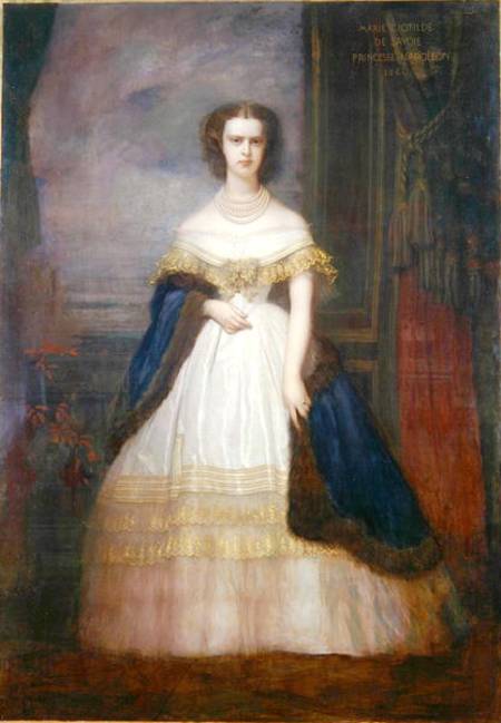 Marie-Clotilde Therese Louise (1843-1911) Princess of Savoy von Antoine Auguste Ernest Herbert or Hebert