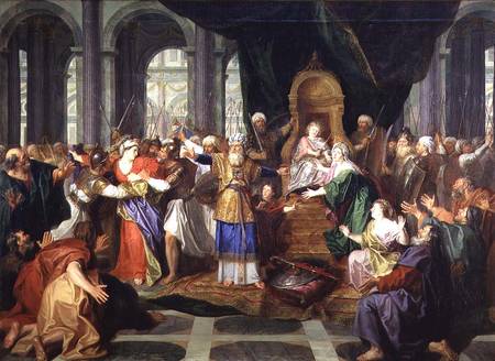 Athaliah Expelled from the Temple von Antoine Coypel