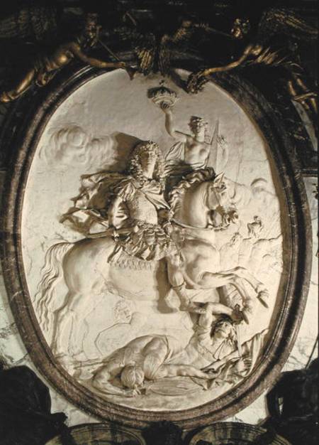 Equestrian portrait of Louis XIV (1638-1715) from the Salon de la Guerre von Antoine Coysevox