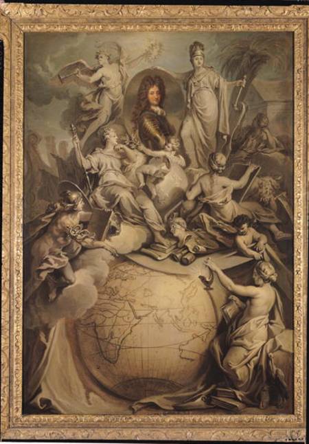 Allegory of Philippe II (1674-1723) Duke of Orleans von Antoine Dieu