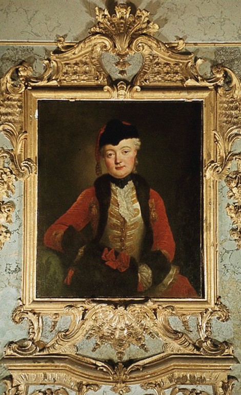 Porträt von Wilhelmine Dorothee von der Marwitz (1718-1787) von Antoine Pesne