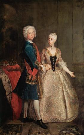 Friederike v.Pr.mit Verlobtem 1729