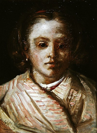 Portrait of a child von Antoine Vollon
