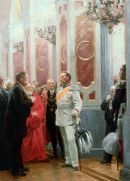 Friedrich III. auf Hofball von Anton Alexander von Werner